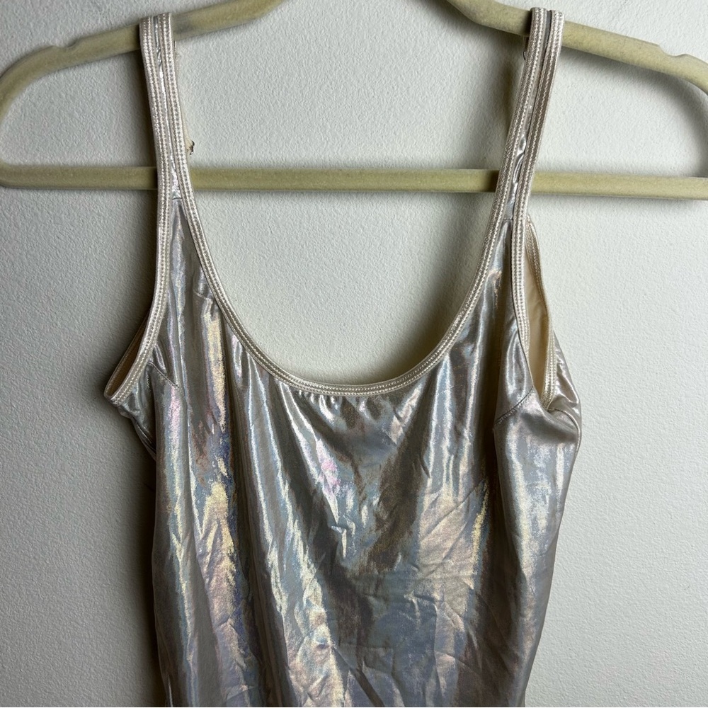 NWT Urban Outfitters Out from Under Crystalline Holigraphic bodysuit size: S - Picture 5 of 15